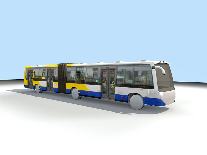 Articulated Bus 3d model download — 3D model download
