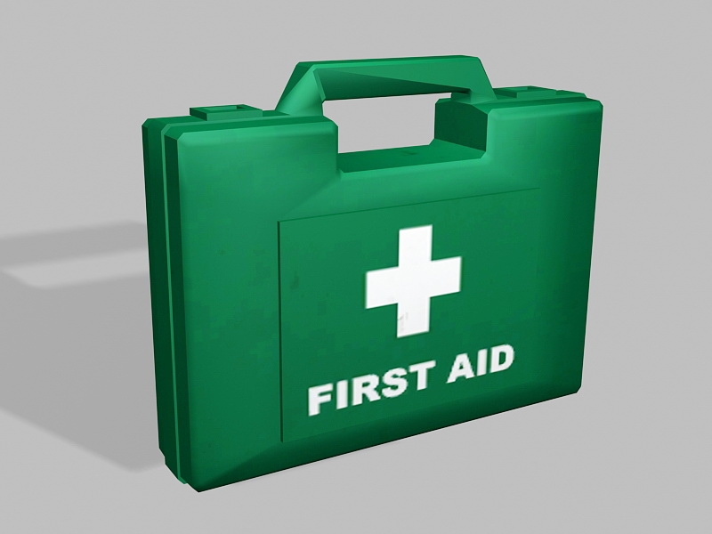 First Aid Kit Box 3d model download — 3D model download