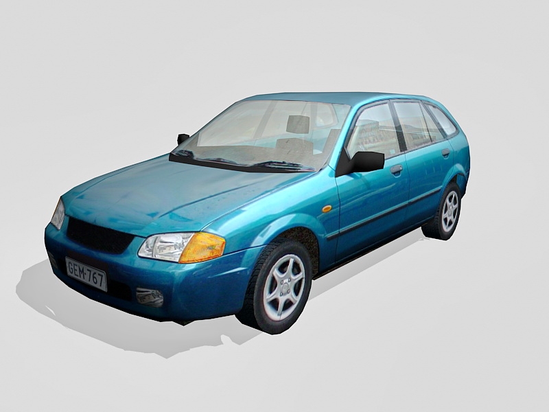 Daewoo Family Car 3d model download — 3D model download
