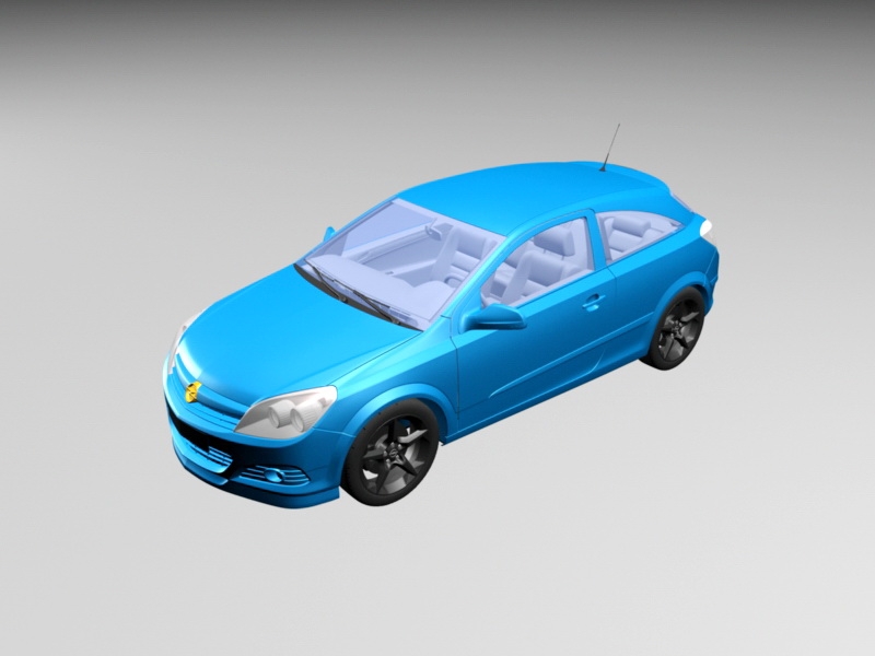 Opel Astra Hatchback 3d model download — 3D model download