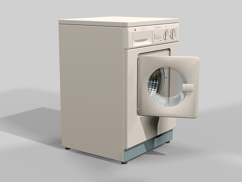 Front Loading Washing Machine 3d model download — 3D model download