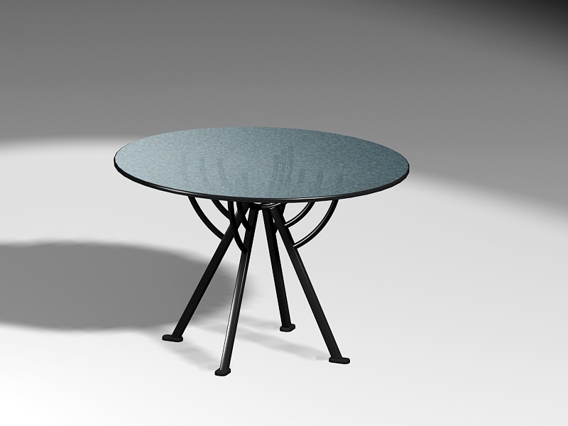 Round Outdoor Table 3d model download — 3D model download