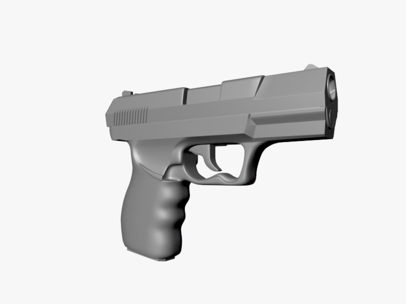 Walther P99 9Mm Pistol 3d model download — 3D model download