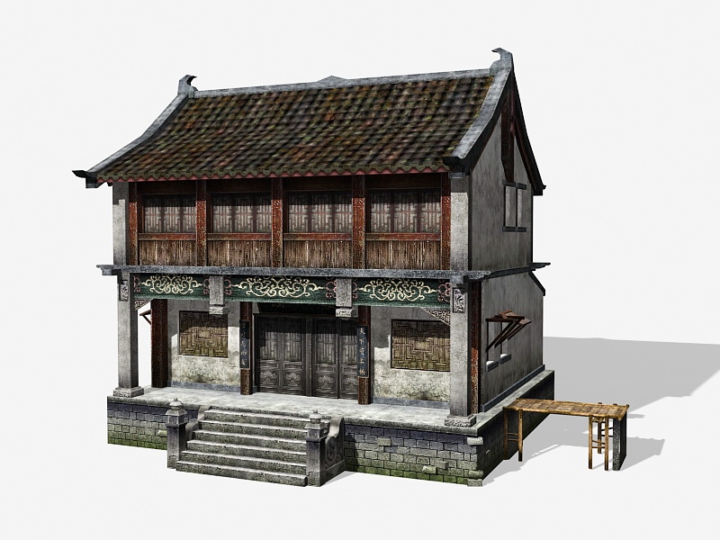 Ancient China House 3d model download — 3D model download