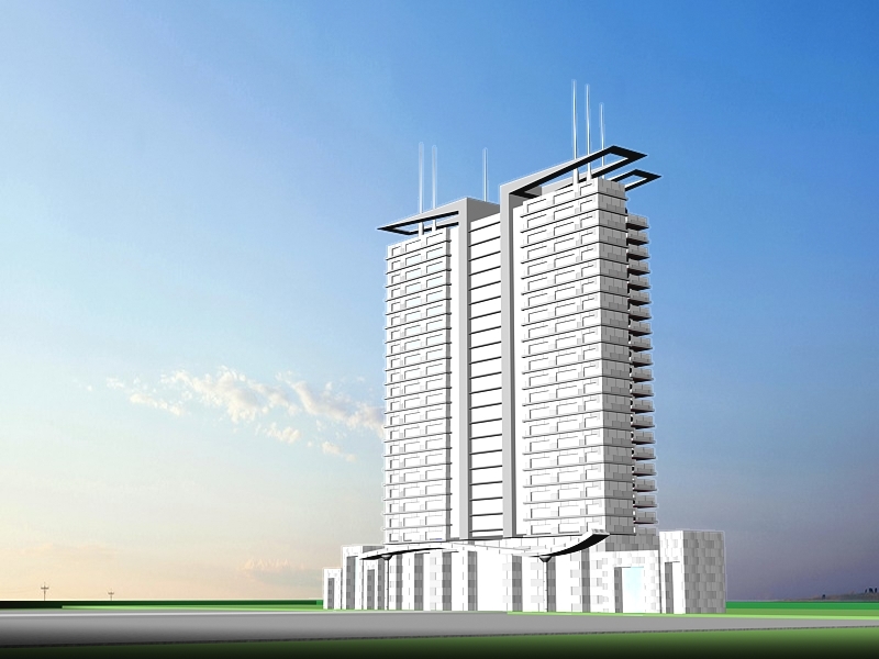 Office Building Exterior 3d model download — 3D model download