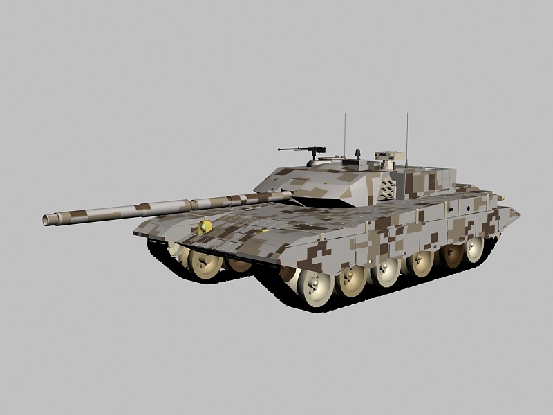 China Type 99 MBT 3d model download — 3D model download