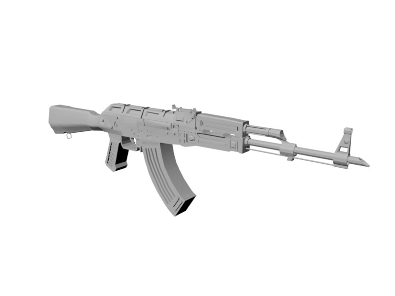 Russian AKM 3d model download — 3D model download