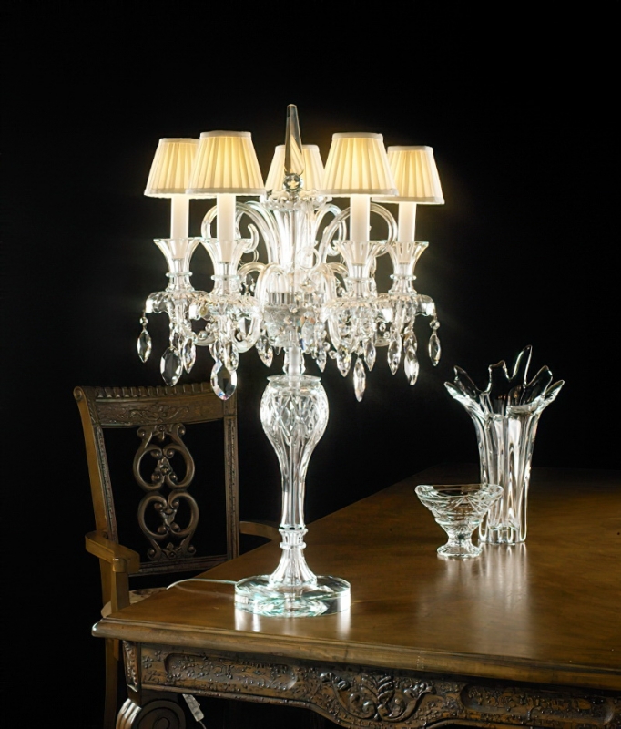 Crystal Chandelier Table Lamp 3d model download — 3D model download