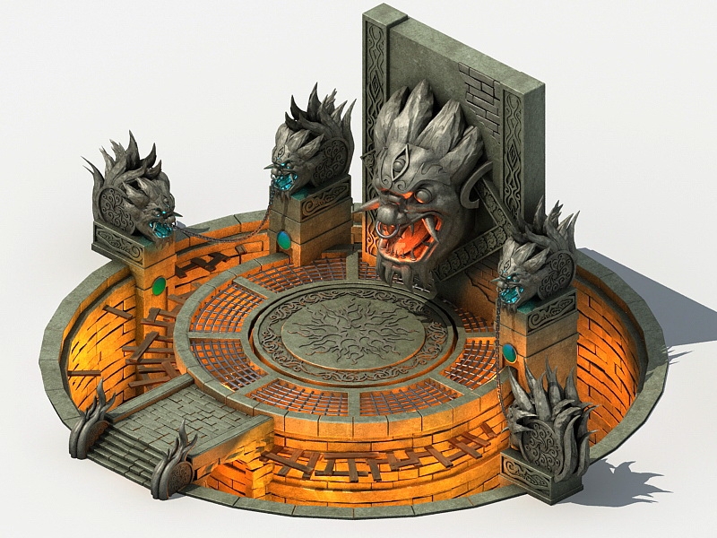 Fantasy Sacrificial Altar 3d model download — 3D model download