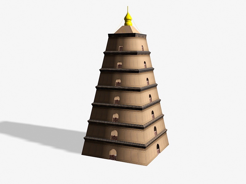 Ancient Chinese Pagoda 3d model download — 3D model download