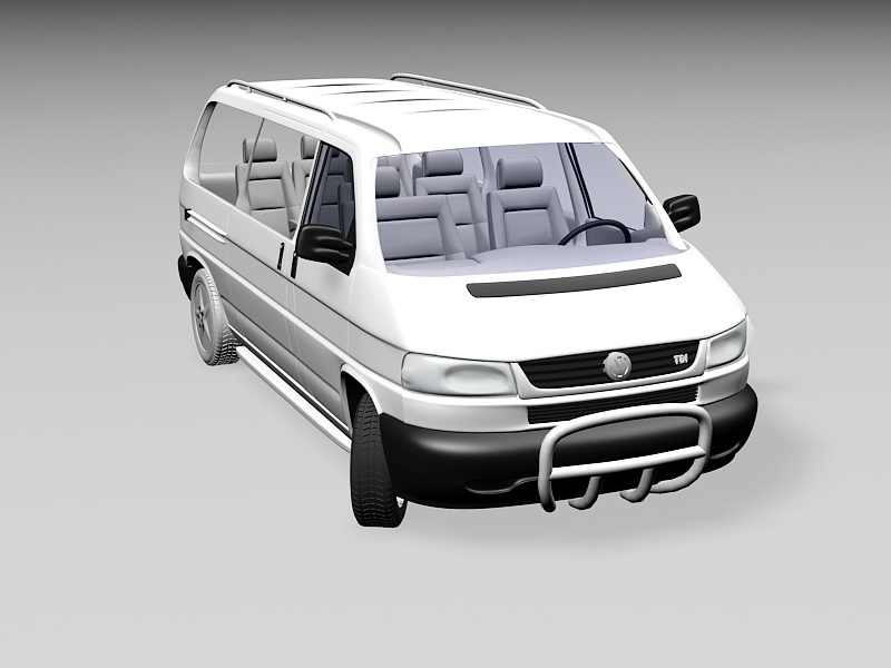 VW Transporter Van 3d model download — 3D model download