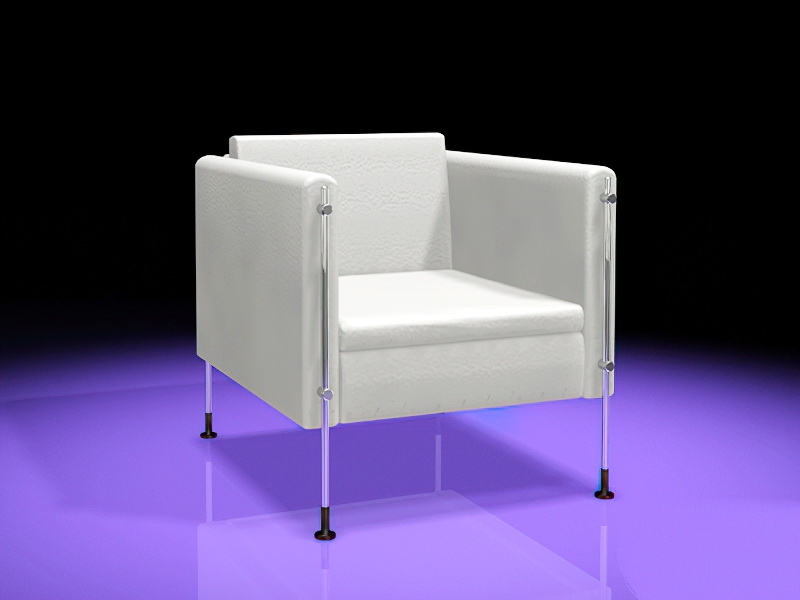 Modern Club Chair 3d model download — 3D model download
