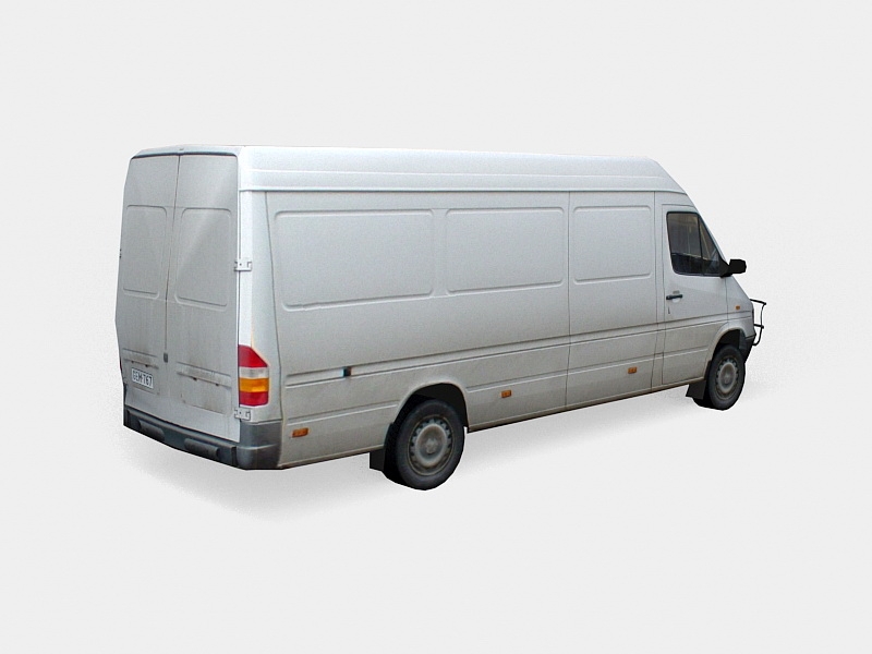 Low Poly Van 3d model download — 3D model download