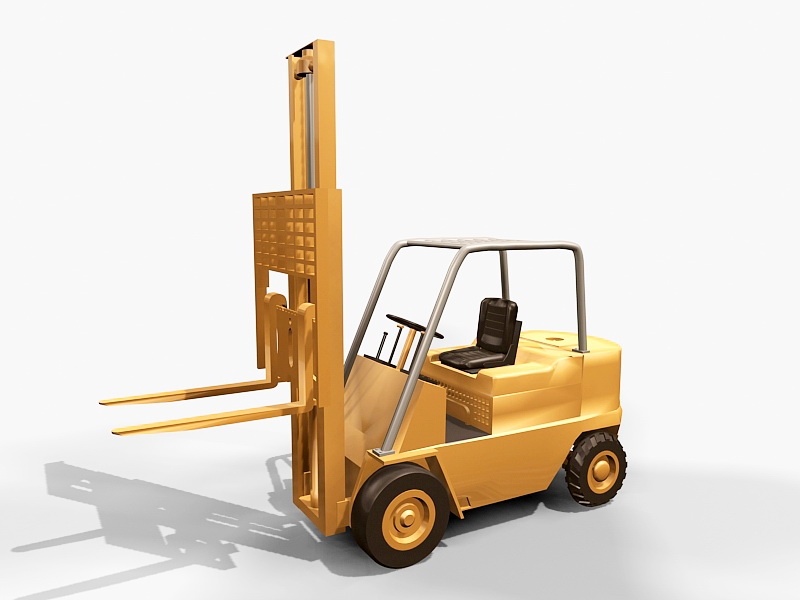 Electric Forklift 3d model download — 3D model download