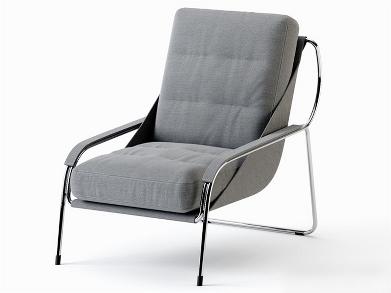Modern Upholstered Accent Chair 3d model download — 3D model download