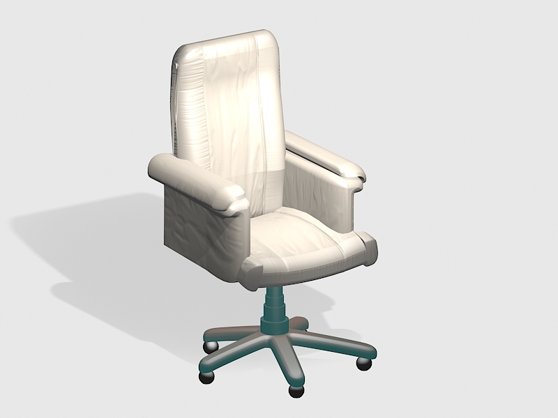 Leather Office Desk Chair 3d model download — 3D model download