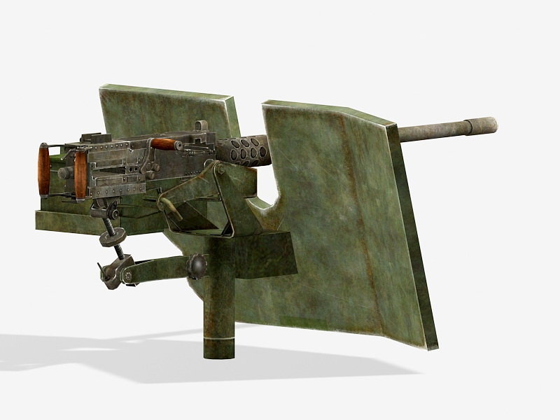 M2 Mounted Machine Gun 3d model download — 3D model download