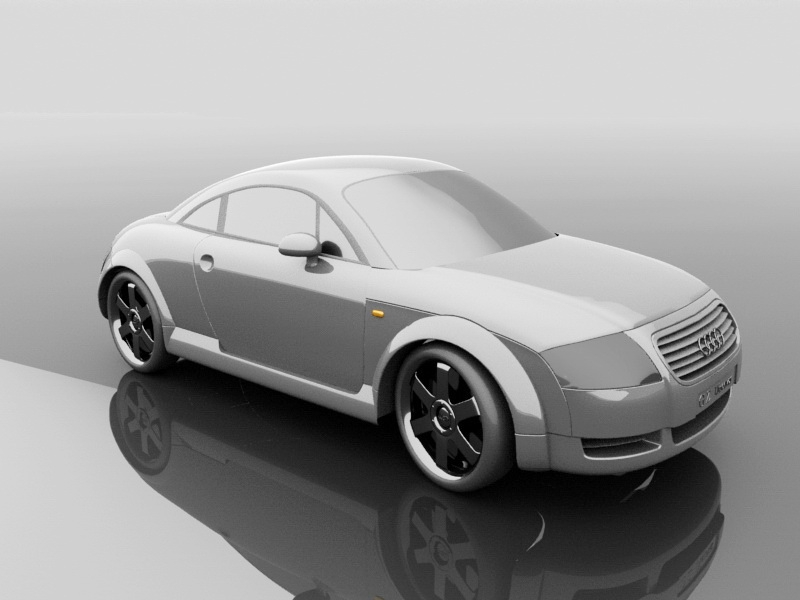 Audi TT Sports Car 3d model download — 3D model download