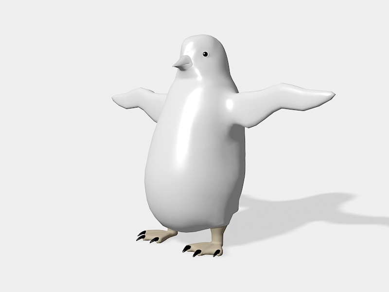 White Penguin 3d model download — 3D model download