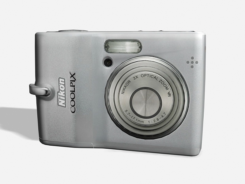 NIKON L12 Digital Camera 3d model download — 3D model download