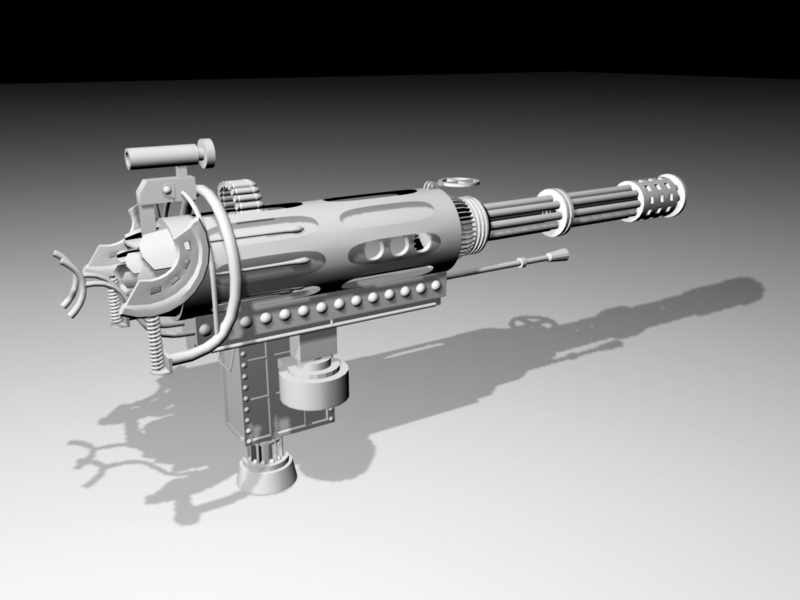 Anti-Aircraft Machine Gun 3d model download — 3D model download