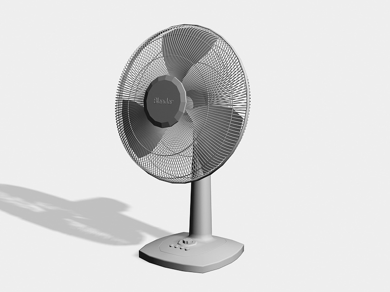 Retro Desk Fan 3d model download — 3D model download