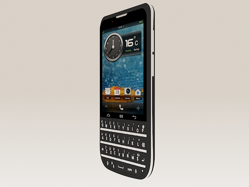 Qwerty Cell Phone 3d model download — 3D model download