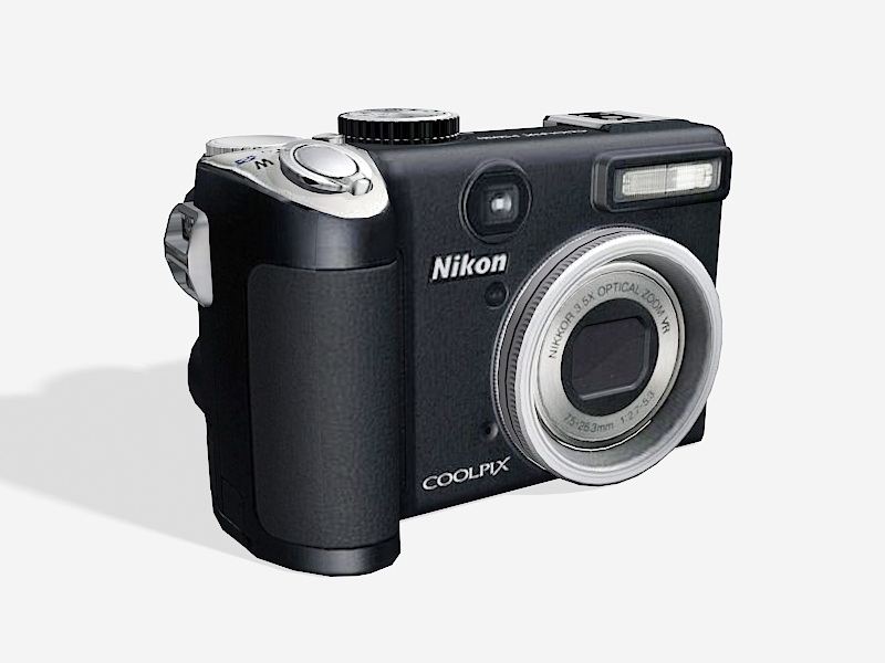Nikon Coolpix P5000 3d model download — 3D model download