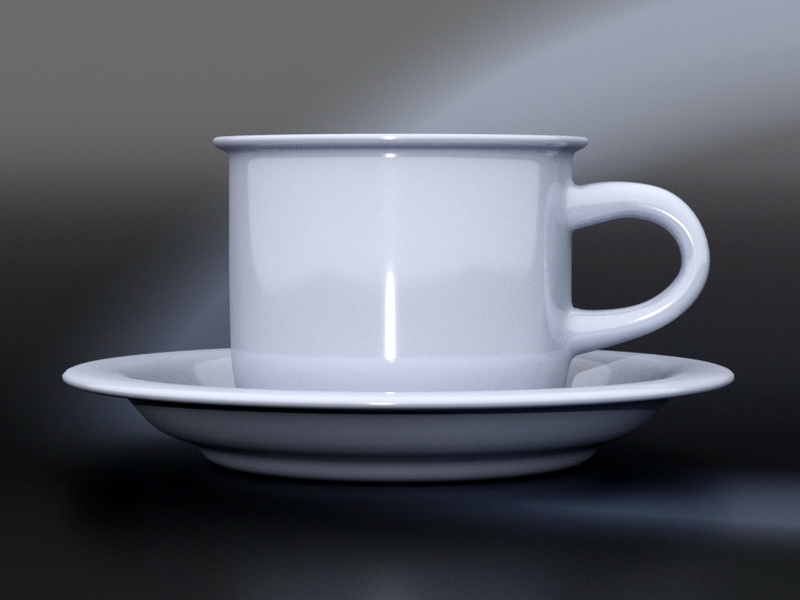 Cup and Saucer 3d model download — 3D model download