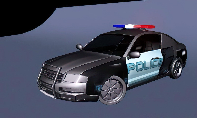 Police Cop Car 3d model download — 3D model download