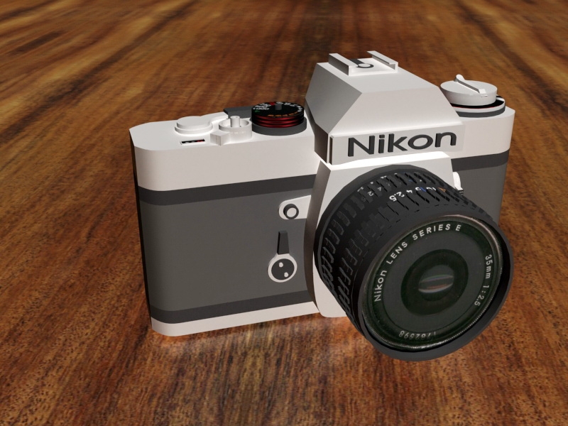 Nikon SLR Camera 3d model download — 3D model download