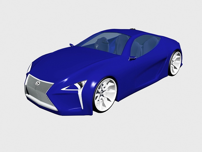 Lexus Sport Coupe 3d model download — 3D model download
