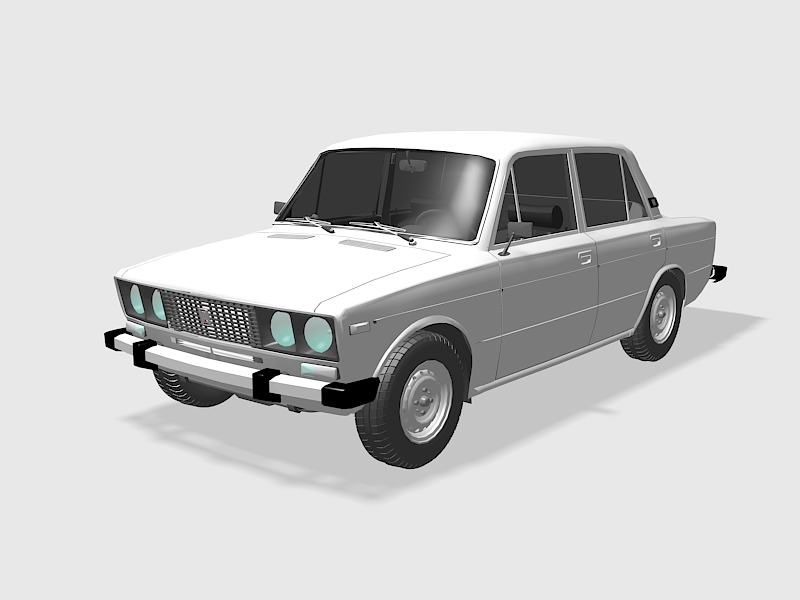 VAZ-2106 Russian Lada Car 3d model download — 3D model download
