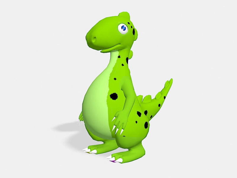 Animated Cartoon Dinosaur 3d model download — 3D model download