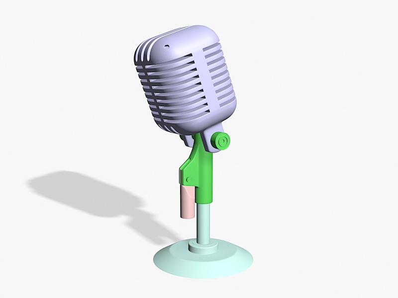 Classic Microphone 3d model download — 3D model download