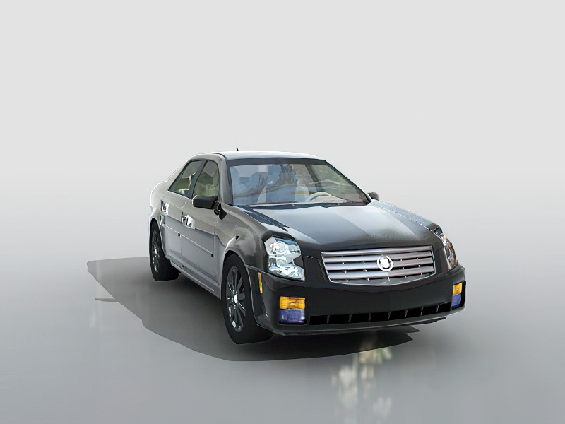 Cadillac CTS Black 3d model download — 3D model download
