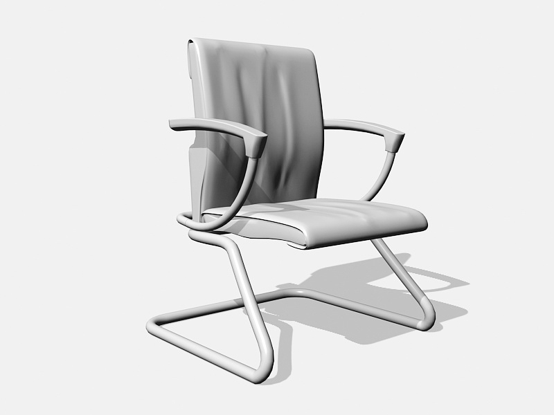 Cantilever Chair with Arms 3d model download — 3D model download