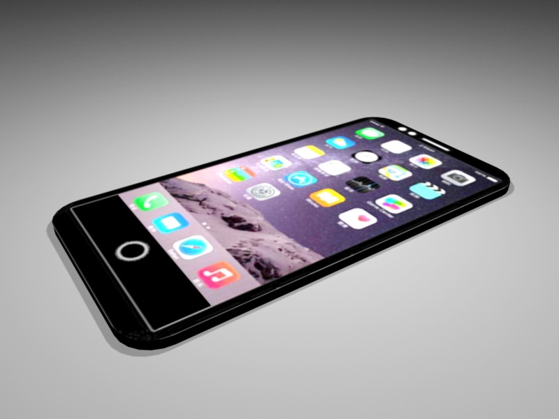 iPhone Black Low Poly 3d model download — 3D model download
