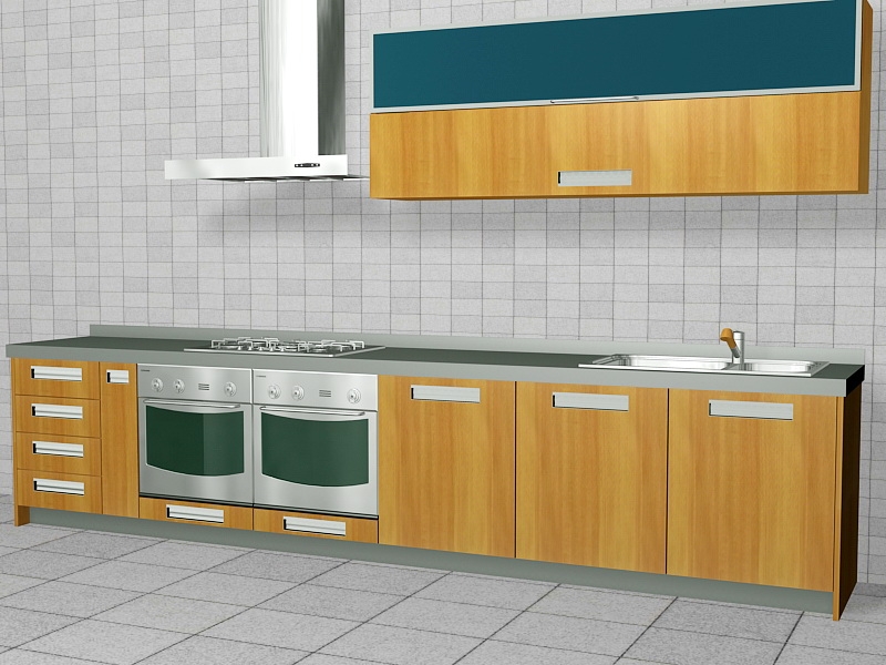 Small Kitchen Cabinet Ideas 3d model download — 3D model download
