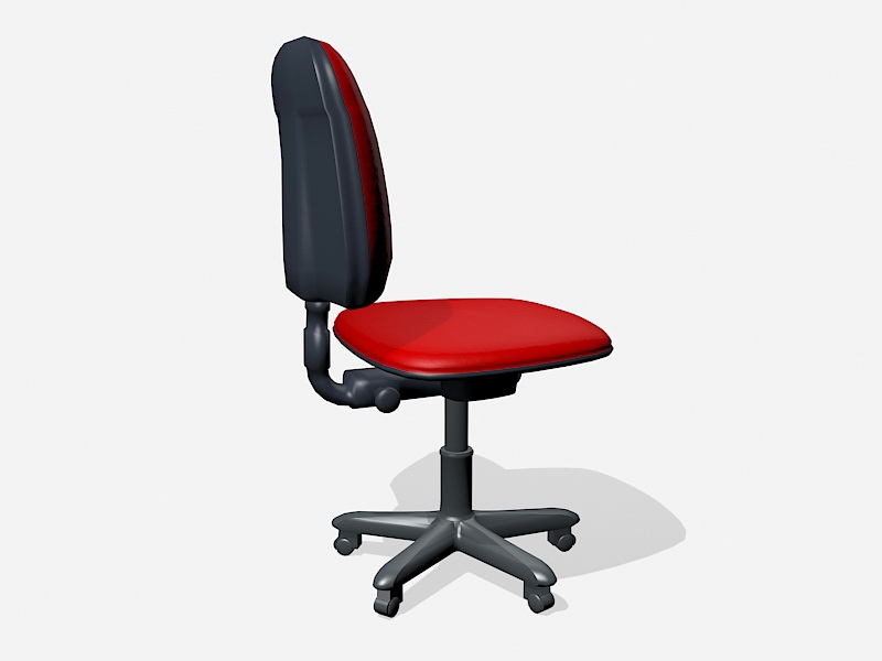 Red Swivel Chair 3d model download — 3D model download