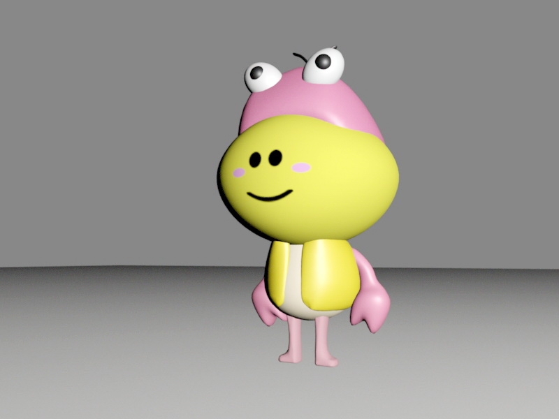 Cartoon Lobster Character 3d model download — 3D model download
