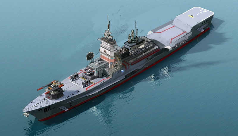 Missile Destroyer 3d model download — 3D model download