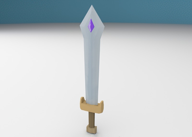 Anime Sword Cartoon 3d model download — 3D model download