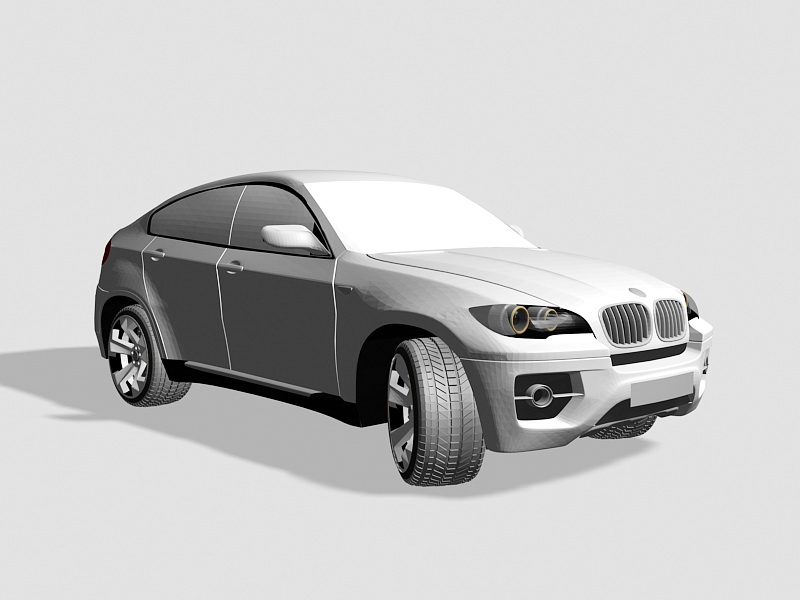 BMW X6 Crossover SUV 3d model download — 3D model download