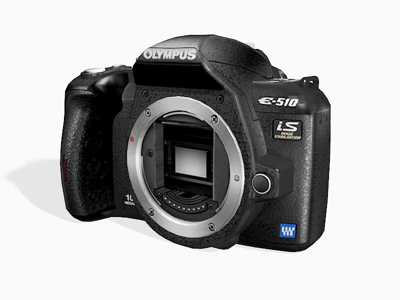 Olympus EVOLT E-510 DSLR Camera 3d model download — 3D model download