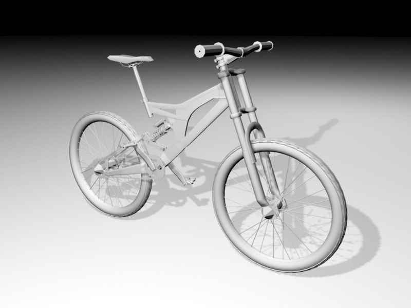 Mountain Bicycle 3d model download — 3D model download