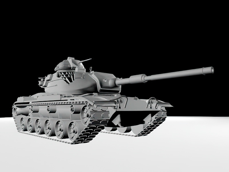 American M60 Tank 3d model download — 3D model download