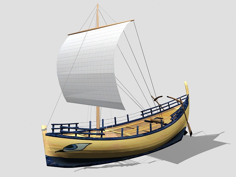 Kyrenia Ancient Ship 3d model download — 3D model download