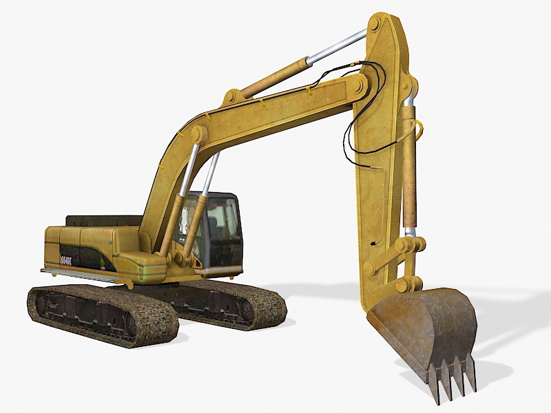 Track Excavator Equipment 3d model download — 3D model download