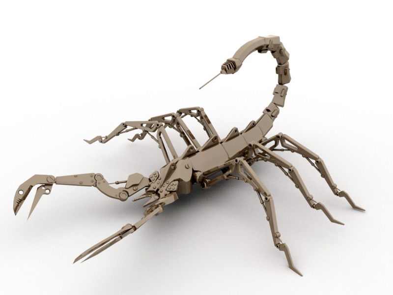 Robot Insect Scorpion 3d model download — 3D model download